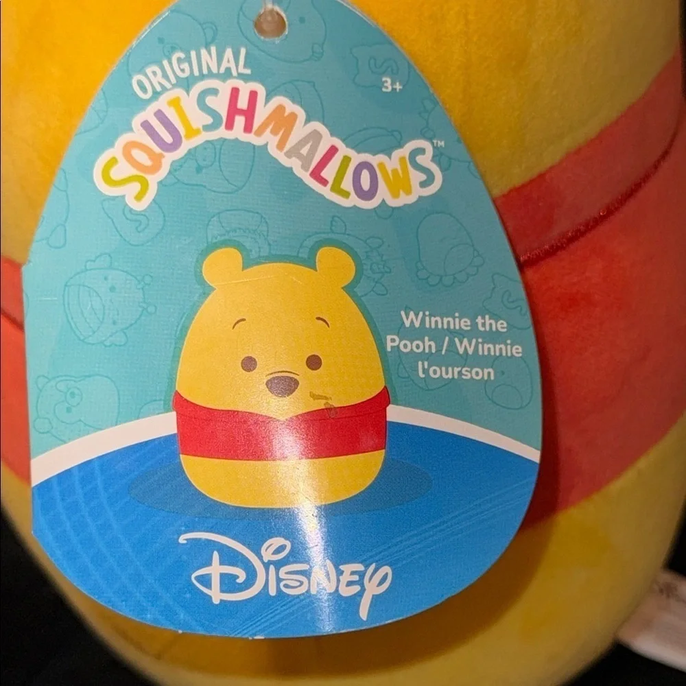 Disney Winnie the Pooh Yellow and Red Stuffed Animal